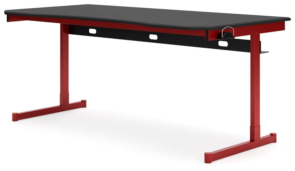 Lynxtyn - Vermelho / Preto - Mesa de Home Office