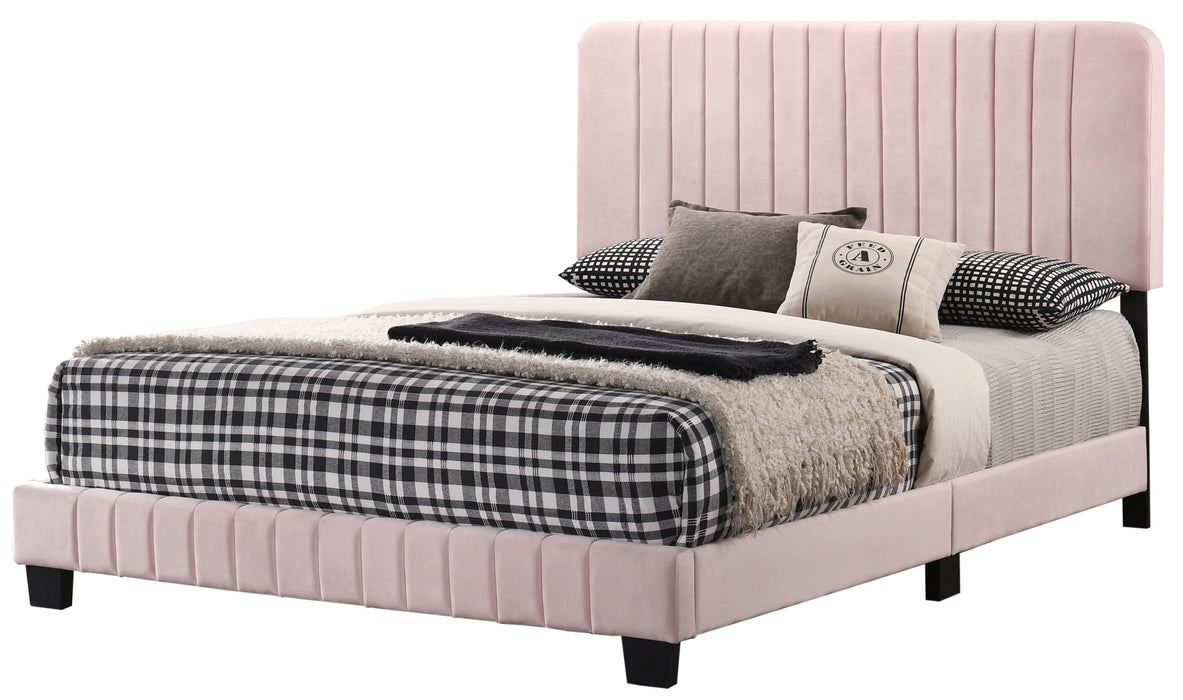 Glory Furniture Lodi Upholstery Full Bed, Pink