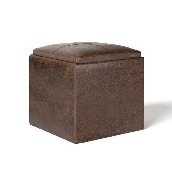 Rockwood - Cube Storage Ottoman with Tray