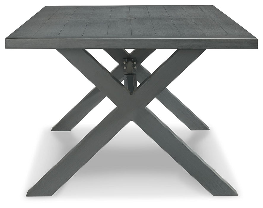 Elite Park - Gris - Mesa de comedor rectangular con opción Umb