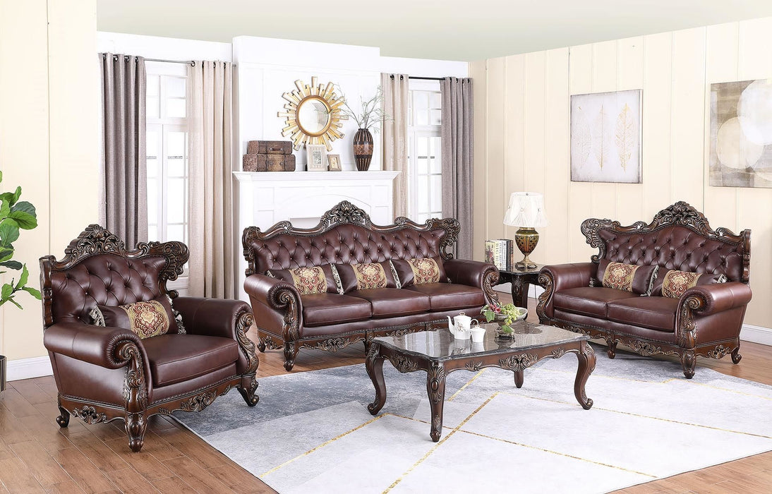 Britney - 5 Piece Living Room Set - Dark Brown