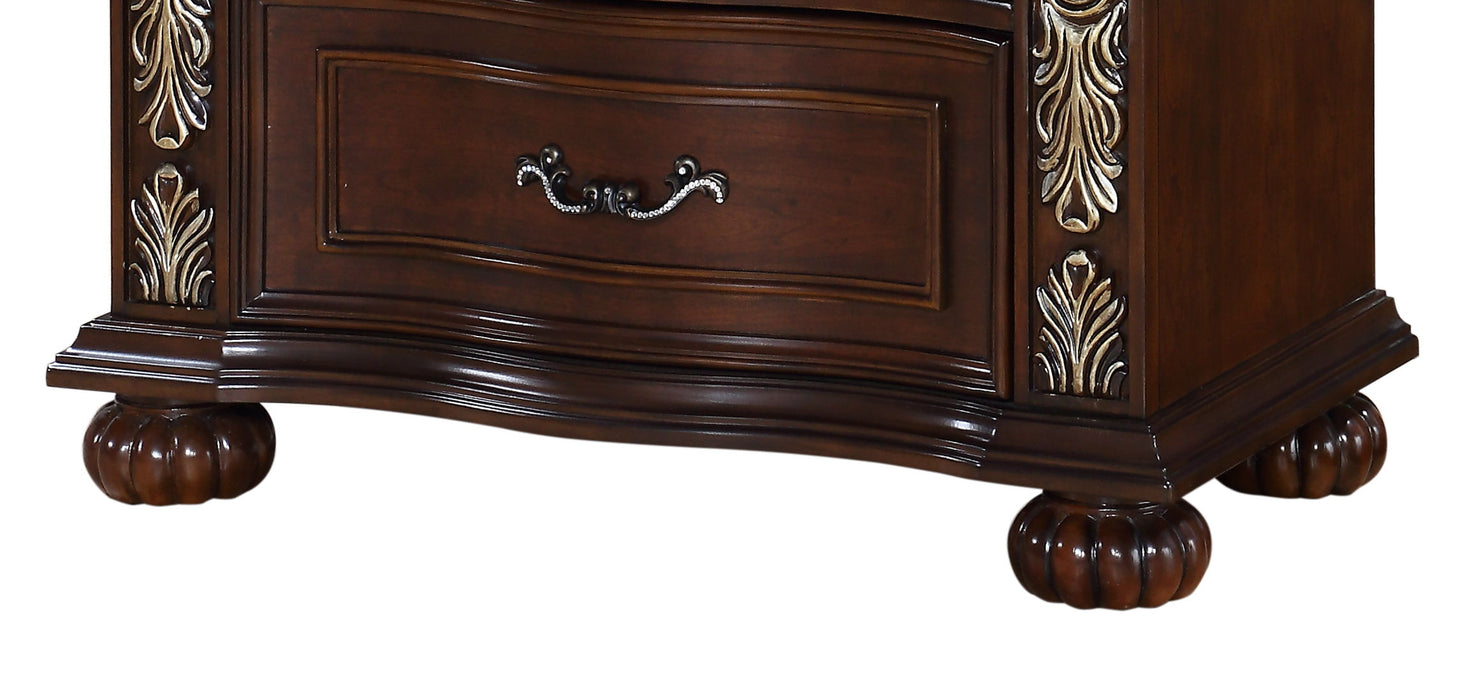 Rosanna - Nightstand - Dark Brown