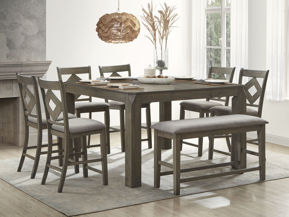 Aria - 7 Piece Dining Set - Gray