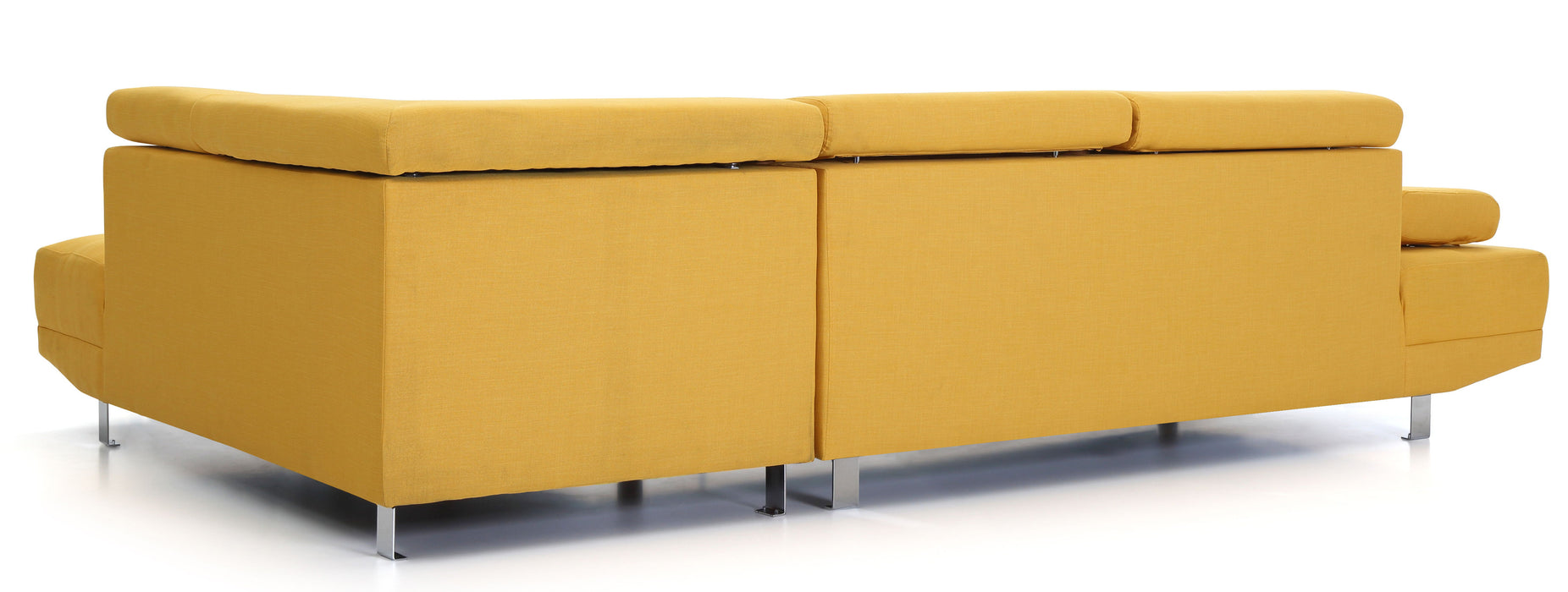 Glory Furniture Riveredge Sectional (2 Boxes), Yellow