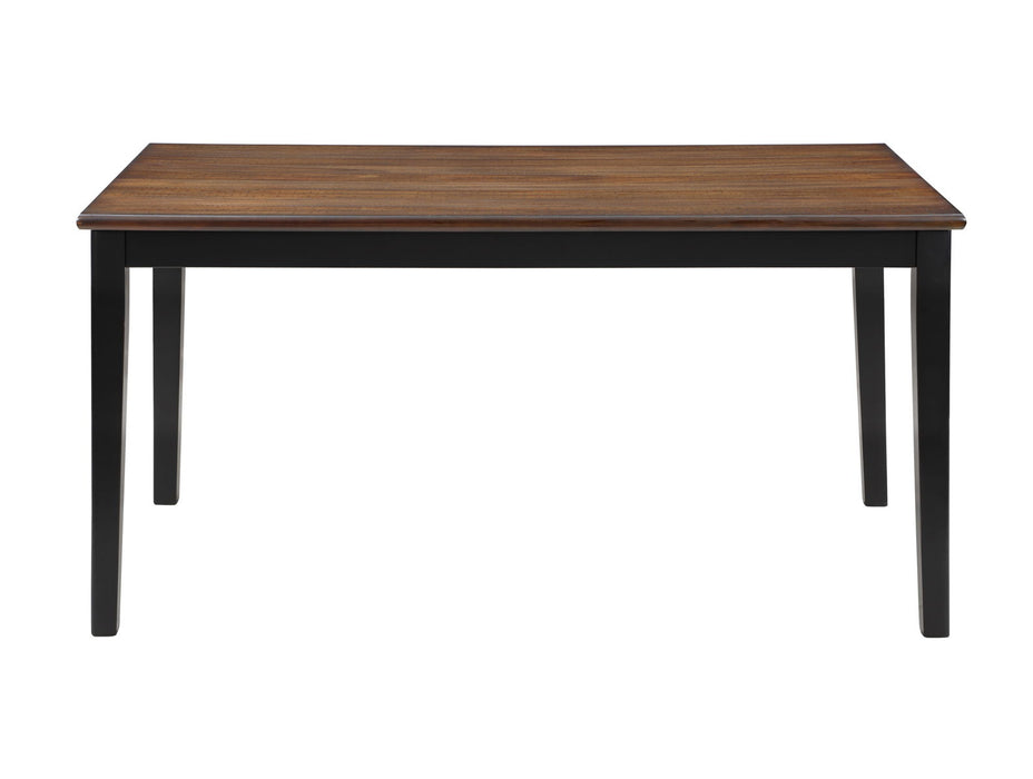 Potomac - Mesa de Jantar Retangular 60" e 4 Cadeiras - Marrom / Preto