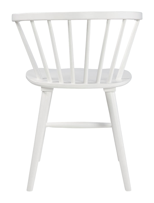 Grannen - Branco - Cadeira lateral da sala de jantar (conjunto de 2)