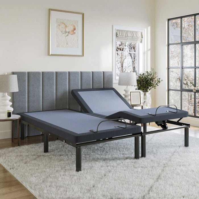 Bt2500 - King Adjustable Bed - Blue / Gray