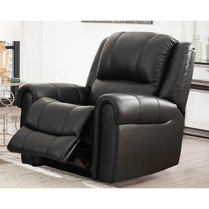 Marco - Leather Recliner - Black