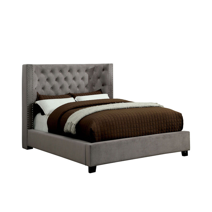 Cayla - California King Bed - Gray