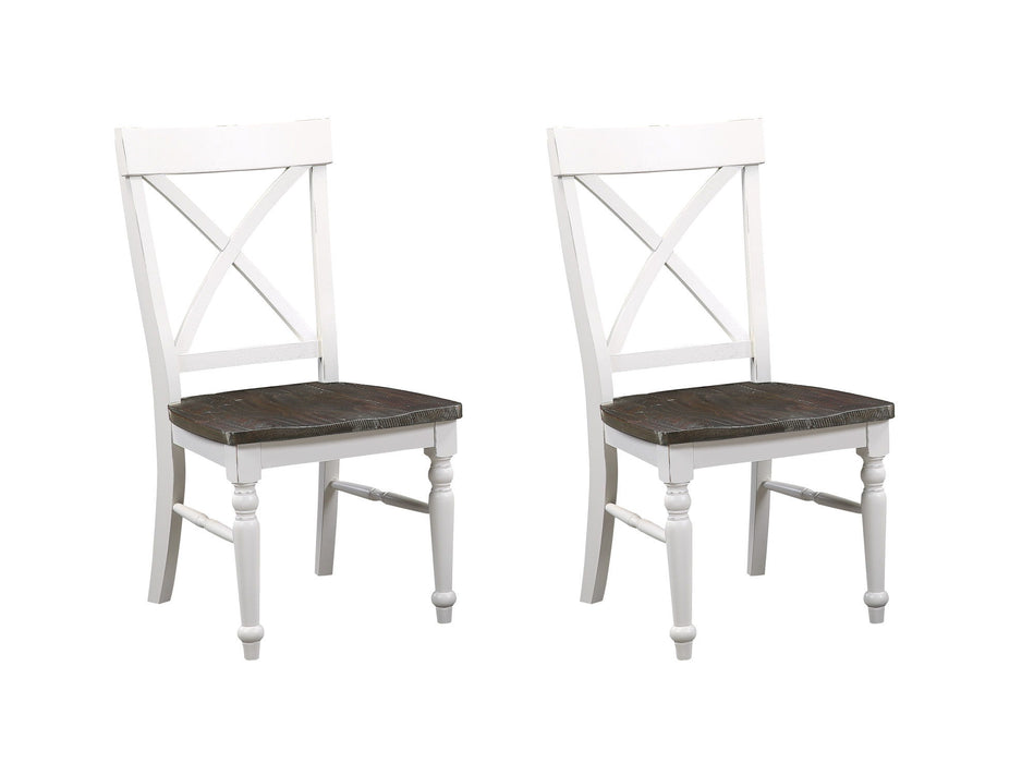 Mountina - Dining Chairs (Set of 2) - Brown / White