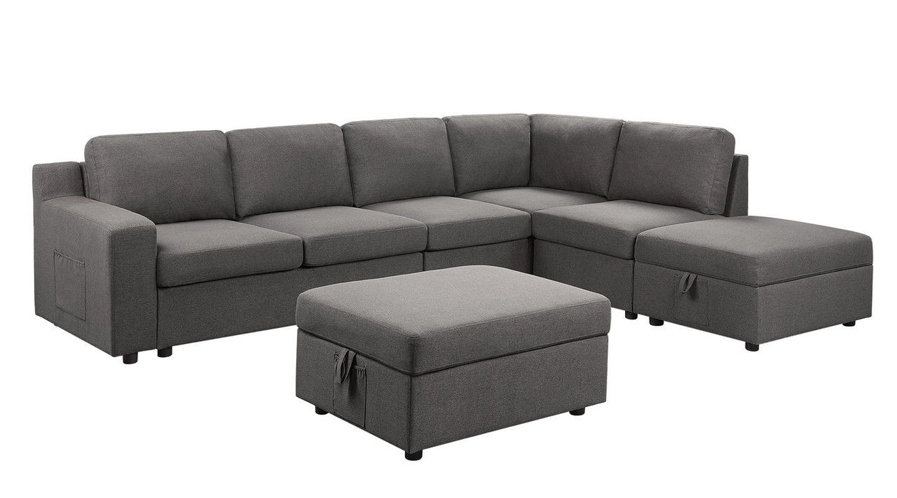 Waylon - Linen Sectional Sofa