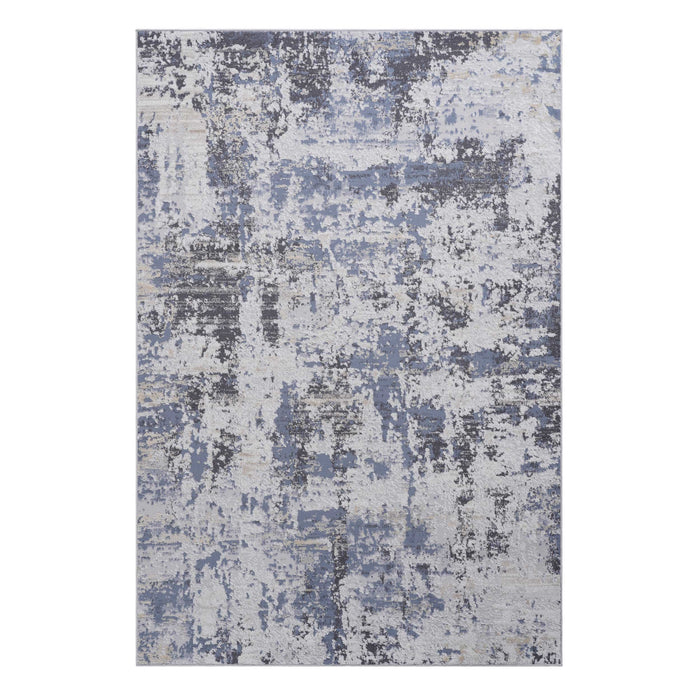 Payas - 2' x 3' Traditional Non-Shedding Living Room Bedroom Dining Home Office Stylish And Stain Resistant Area Rug - Gray / Denim