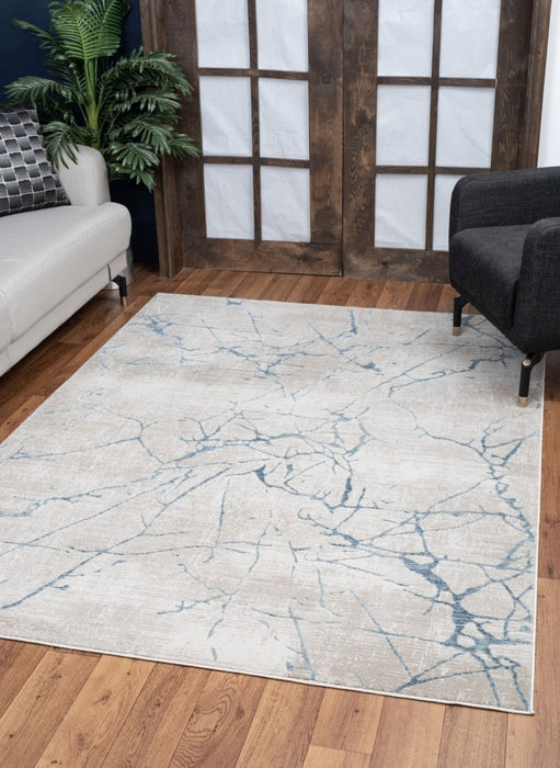 Elegance - GC_CNC6005 Blue 5' x 7' Area Rug