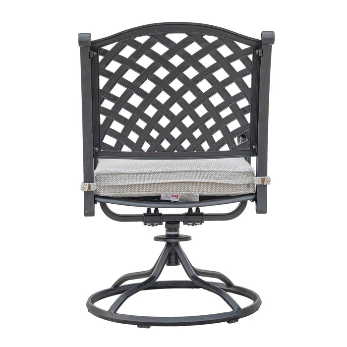 Durable Outdoor Dining Swivel Rockers With Cushions (Set of 2) - Sandstorm