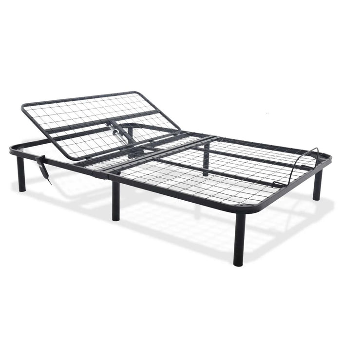 Bthu - Twin Long Adjustable Bed - Black