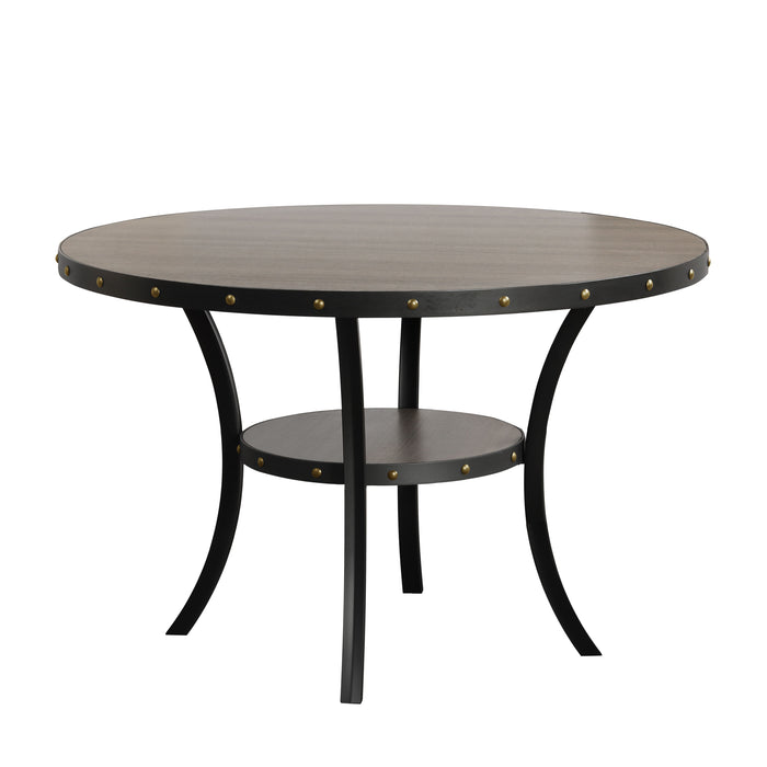 Crispin - Mesa de Comedor Redonda - 48" - Gris