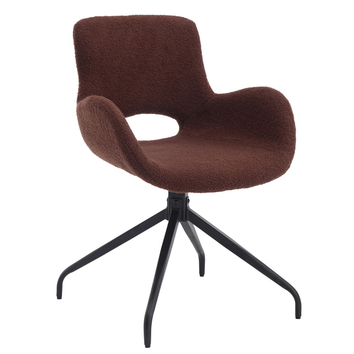 Ts - Teddy Velvet Upholstered Chair With Metal Legs, Modern Accent Without Wheels, Home Office Chair Desk Chair Computer Task Chair With 360 Degree Rotating For Office Bedroom Living Room