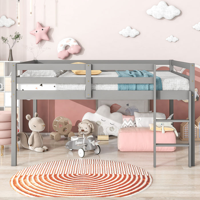 Full Loft Bed - Grey