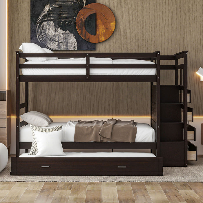 Bunk Bed With Trundle And Staircase