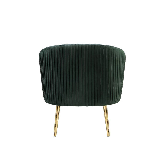 Sigurd Accent Chair - Green & Gold