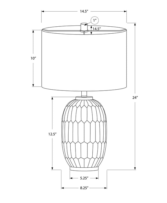 Table Lamp, Lighting, Transitional - Cream