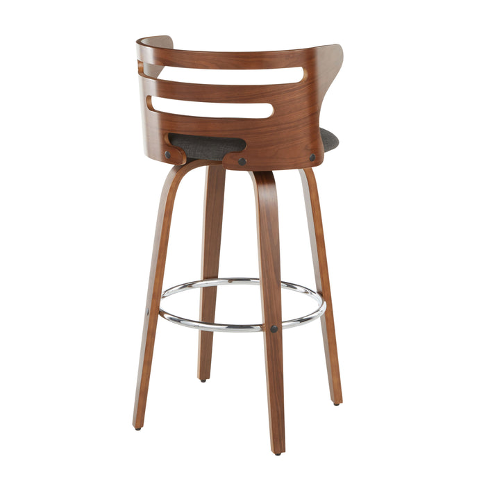 Cosini - Mid Century Modern Fixed Height Barstool With Swivel (Set of 2)