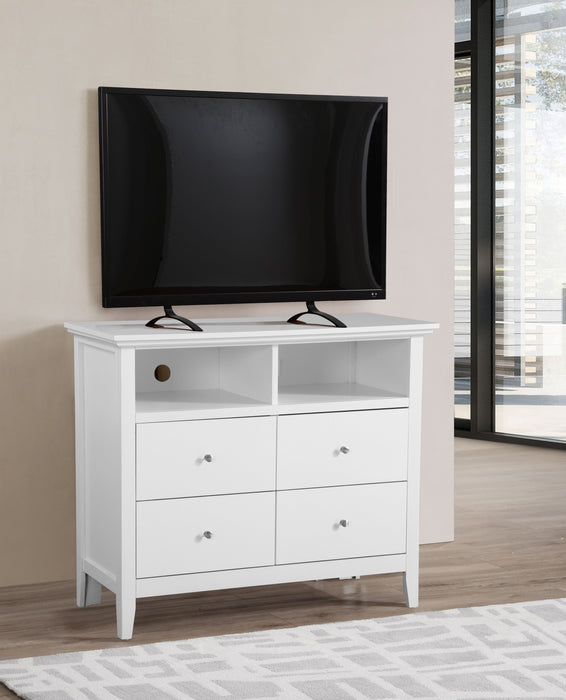 Glory Furniture Hammond TV Media Chest, White