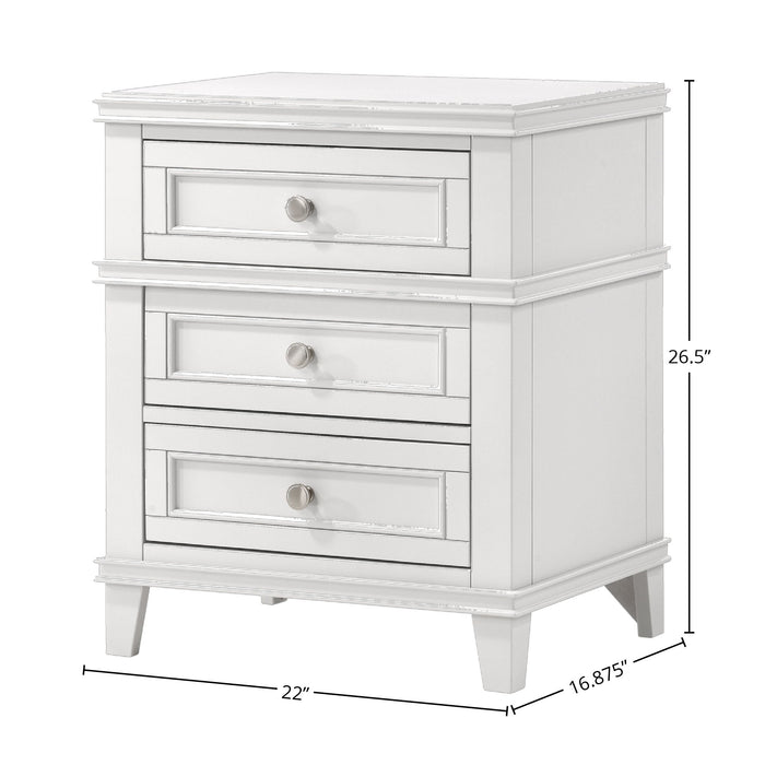 3 Drawer Nightstand With USB