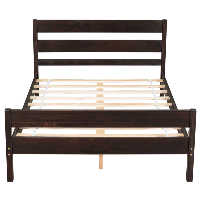 Full Bed With Headboard And Footboard - Espresso