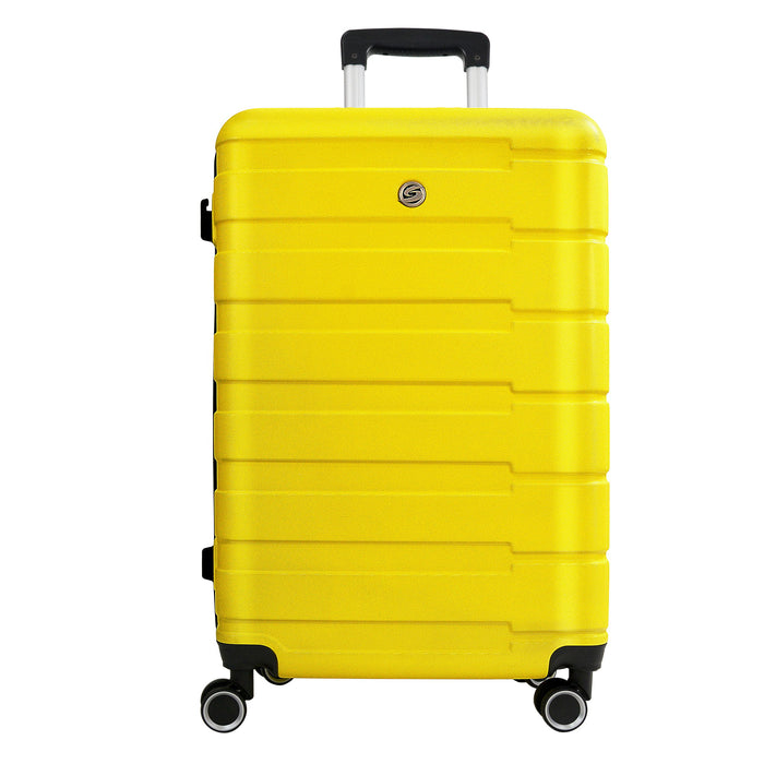 Luggage Sets 2 Piece, 20" 24" Carry On Luggage Airline Approved, Abs Hardside Lightweight Suitcase With 4 Spinner Wheels (Set of 2) (20 / 24) - Yellow