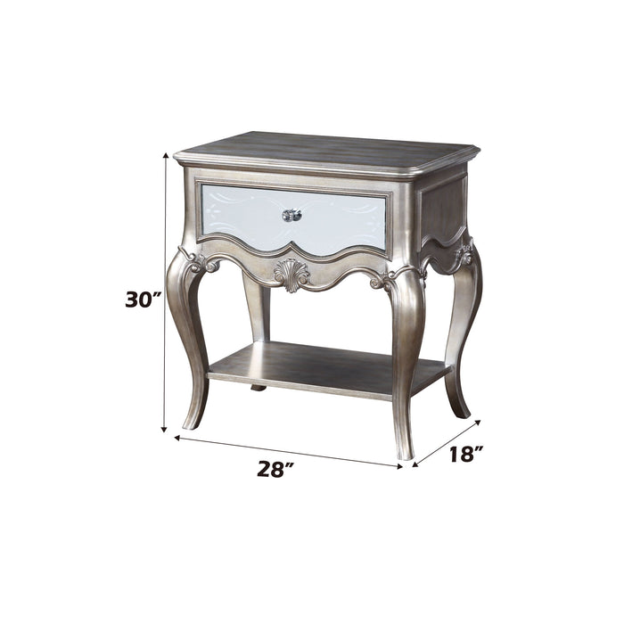 Esteban - Antique Nightstand - Champagne