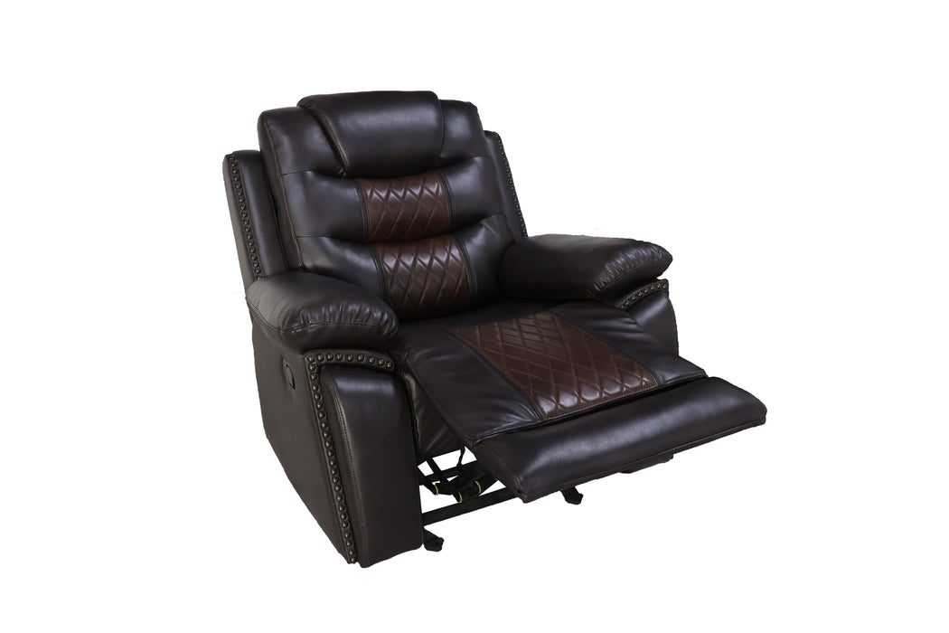 Nikko - Glider Recliner With Power Footrest - Brown