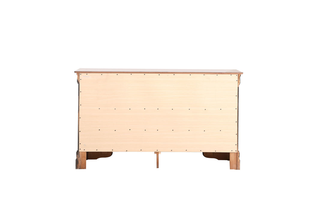 Glory Furniture - Glory Furniture Louisphillipe Dresser, Cappuccino - Beige - Particle Board