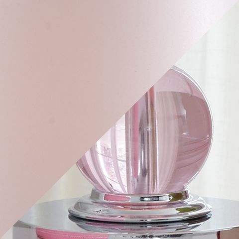 Letty - Rosa - Lámpara de mesa de cristal