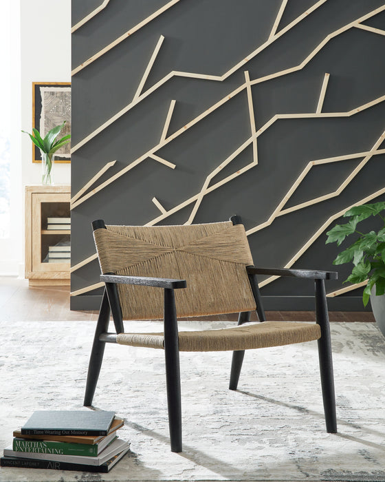 Halfmore - Negro / Natural - Silla decorativa