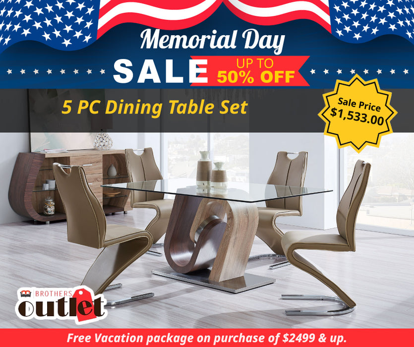 5 PC Dining Table Set