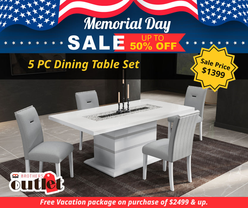 5 PC Dining Table Set
