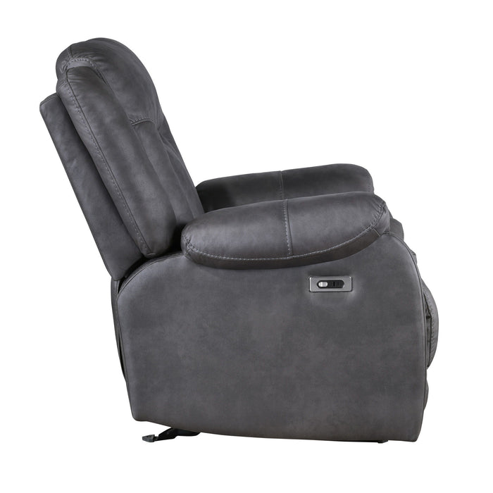 Morello - Glider Recliner With Power Footrest - Gray