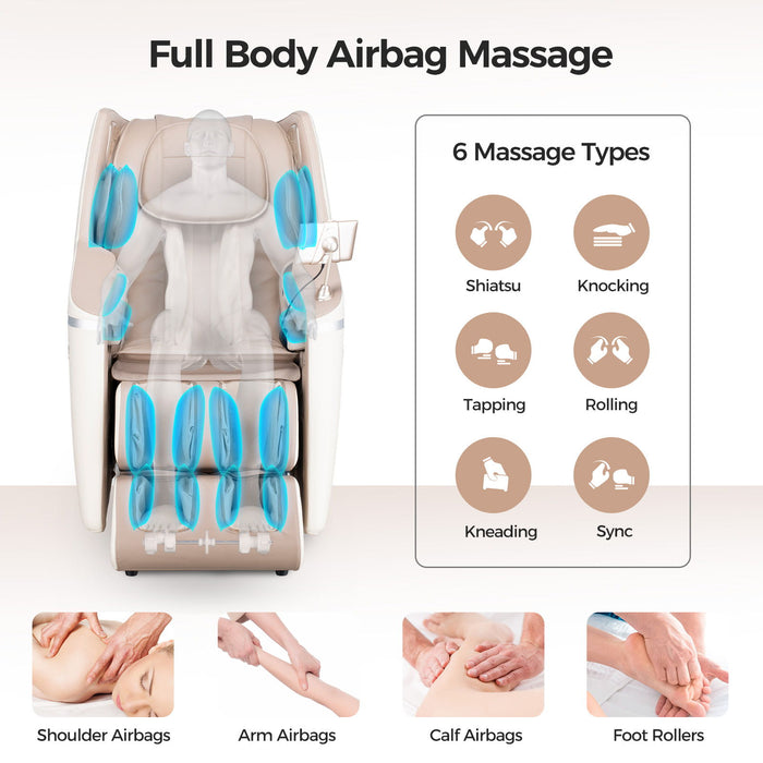 Bosscare - 3D Sl Zero Gravity Massage Full Body Chair With App Control Shiatsu Recline