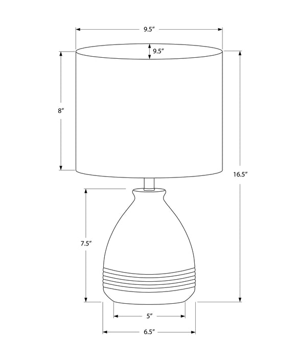 Lighting, Modern Table Lamp - Cream