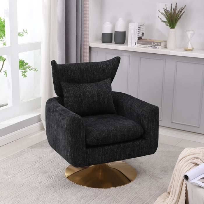 Classic Mid-Century 360-Degree Swivel Accent Chair