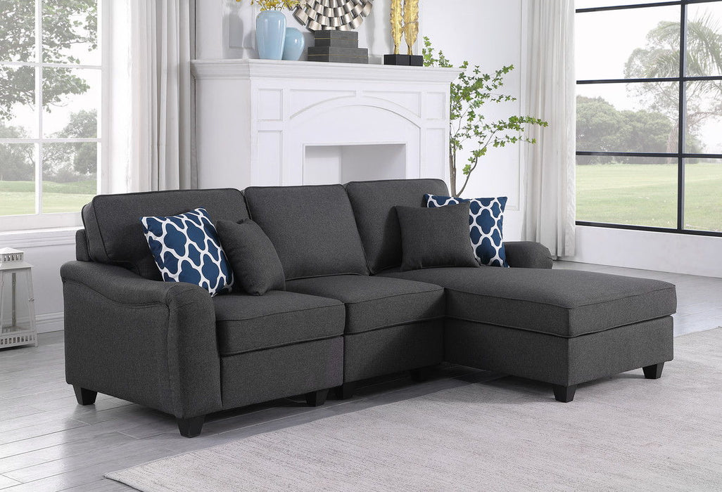 Leo - 3 Piece Sectional Sofa Chaise