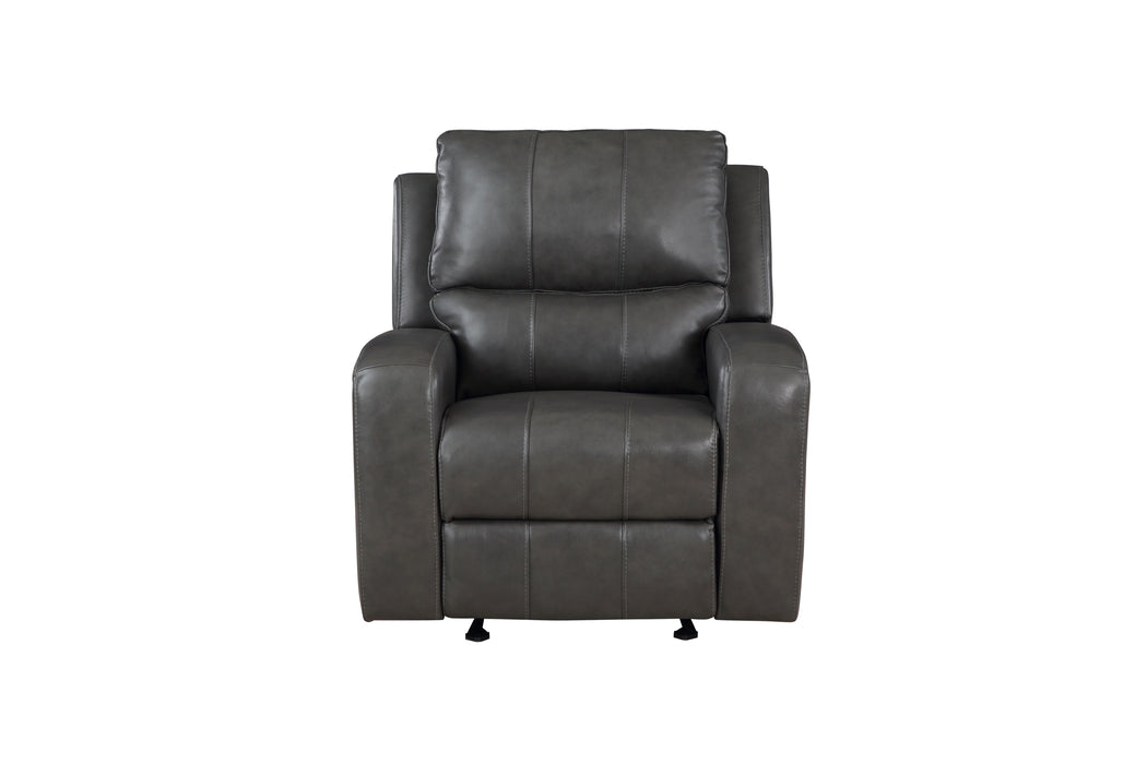 Linton - Sillón reclinable de cuero con Pwr Fr