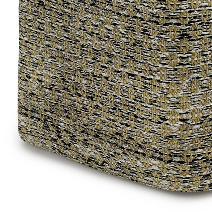 Janelle - Square Woven Outdoor / Indoor Pouf - Multi Color