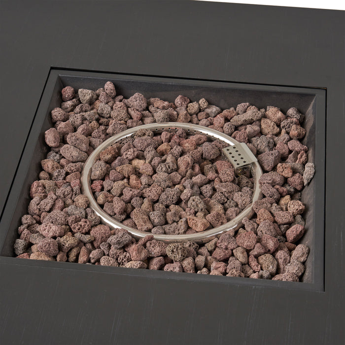 40'' SQUARE IRON FIRE PIT - 50 000 BTU