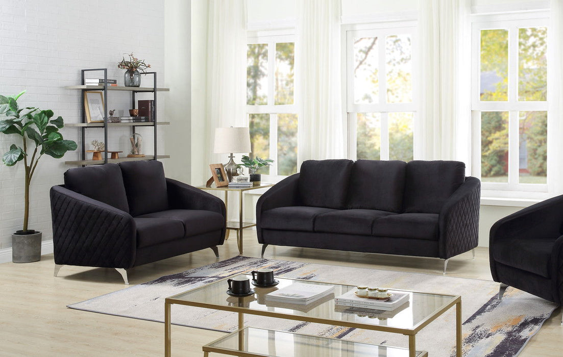 Sofia - Velvet Fabric Living Room Set