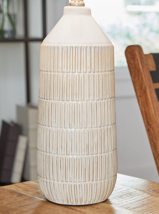 Willport - Off White - Candeeiro de mesa em cerâmica (conjunto de 2)