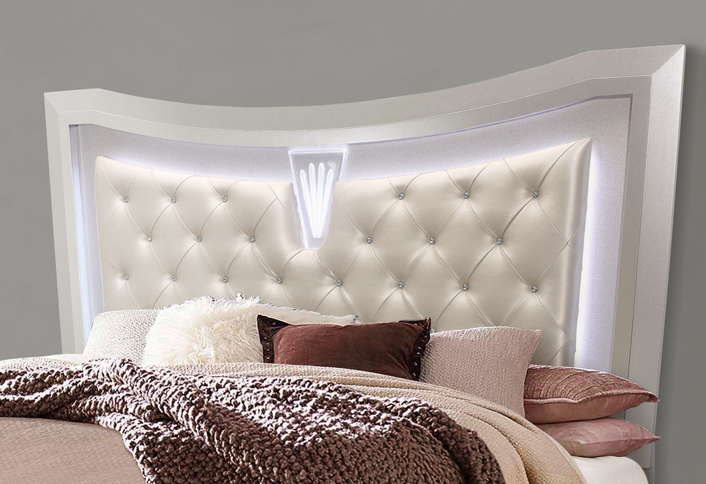 Paris - Queen Bed With LED - Champagne