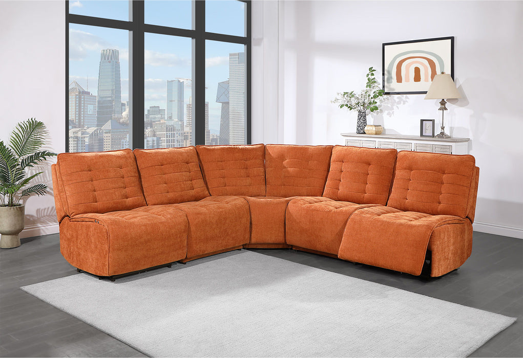 U6066 - Build It Your Way Sofa / Loveseat With Console - Rust