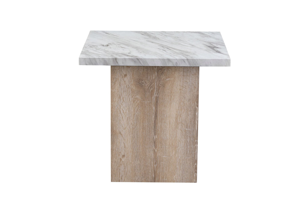 T02 - End Table - Natural / White